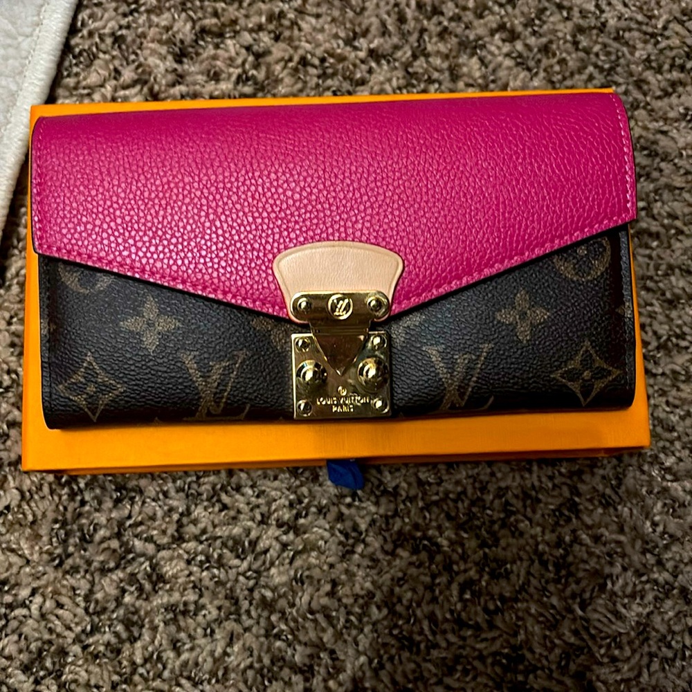Pink & gold accented wallet